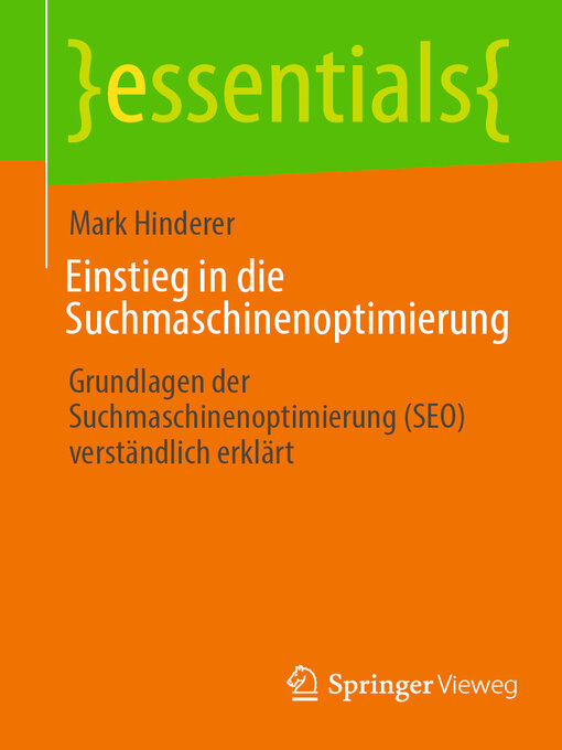 Title details for Einstieg in die Suchmaschinenoptimierung by Mark Hinderer - Available